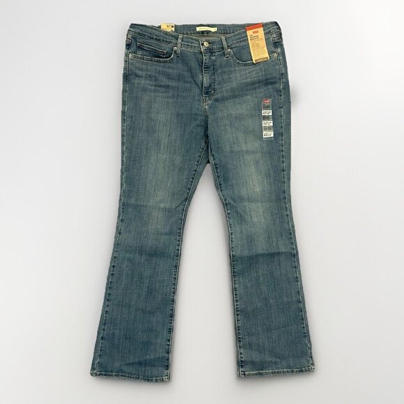 Levi's 315 Women's Shaping Bootcut Jeans Size 18 M (34x32) Blue Mid Rise NWT $69 - Picture 1 of 16